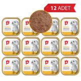 Petlebi Tavuklu Küçük Irklar İçin Ezme 12x70 gr Köpek Konservesi