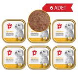 Petlebi Tavuklu Küçük Irklar İçin Ezme 6x100 gr Köpek Konservesi