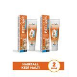Petlook Kedi Maltı Hairball Tüy Yumağı Önlemeyi Destekleyen Kedi Maltı, Kedi Ödülü, Kedi Vitamini 2'li Set