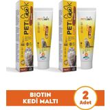 Petlook Kedi Tüy Dökümü Engelleyici Biotin Kedi Maltı, Kedi Vitamini, Kedi Ödülü 2'li Ekonomik Set