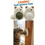 Petolojim2 Adet Ayıcıklı Catnipli Yenilebilir Kedi Nanesi Otu Oyun Topu Oyuncağı Top Oyuncak Kedi Yalama Topu - Çok Renkli