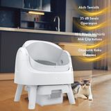 Petpivot Autoscooper 11 Açık Üst Akıllı Otomatik Kedi Tuvaleti | Büyük Irklar İçin Uygun, Akıllı Sensör, Koku Hapsetme