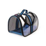 Petpretty 44x28x28 cm Mavi Bacco Milano Şeffaf Taşıma Çantası
