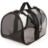 Petpretty 44x28x28 cm Siyah Bacco Milano Şeffaf Taşıma Çantası