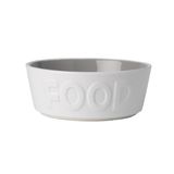 PetRageous 14013 Back to Basics Bulaşık Makinesi ve Mikrodalgada Kullanılabilir Köpek Maması Kasesi 15 cm Çap 6 cm Yükseklik 6,25 cm Orta ve Büyük Köpekler ve Kediler için, Beyaz