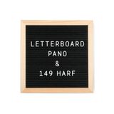 Petrix Yazı Panosu 149 Harf Ve Emojili Ahşap Yazı Panosu 25x25 Cm Letter Board Mesaj Foto Çekim Yazı Pano