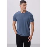 Petrol Basic Kısa Kol Standart Kalıp O Yaka Erkek T-Shirt - 87911