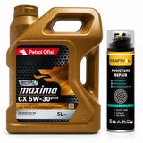 Petrol Ofisi Maxima Cx Dpf Partiküllü 5W-30 5 Litre + Lastik Tamir Kiti 400 Ml