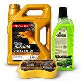 Petrol Ofisi Maxima Dıesel 5W-40 3.2 Litre + Oto Şampuan 1000 Ml + Yıkama Süngeri