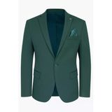 Petrol Yeşili Erkek Blazer Ceket – Esnek Comfort Kumaş, Slim Fit İtalyan Kesim Tek Düğmeli Model