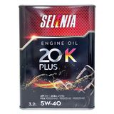 Petronas Selenia 20K Plus 5W-40 Motor Yağı 3.2 Litre -Fiat Onaylı - Eski Adı: Wide Range (Üretim Tarihi : 2025)