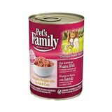 Pets Family Konserve Kedi Maması 400 gr x 12 Kutu (Kuzu - Yetişkin)