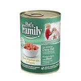 Pet's Family Konserve Köpek Maması, 400 gr x 12 Kutu (Dana etli - Yavru)