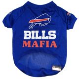 Pets First NFL Buffalo Bills Raglan Forma Bills Mafia - Beden Büyük. Köpekler ve Kediler için Şirin Futbol Forması