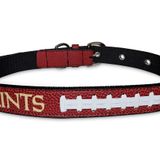 Pets First Sert Deri Evcil Hayvan Tasması NFL New Orleans Saints Premium Köpek Tasması, Sınırlı Sayıda, Beden Büyük. En İyi ve En Güçlü Ağır İş Köpek Tasması!, Büyük (50,8-73,6 cm Uzun ve 2,5 cm Genişliğinde) (NOS-3081-LG)