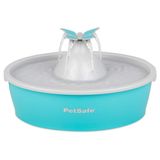 PetSafe Drinkwell kelebek su çeşmesi, kediler ve küçük köpekler için, BPA içermeyen plastik, 1,5 litre su kapasitesi, mavi