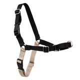 PetSafe Easy Walk koşum takımı, köpekler için çekmesiz yürüyüş takımı, ayarlanabilir kalıp, 1,8 m keten dahil, Small-Siyah/Bej