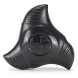PetSafe Squeak 'n Treat Ninja Star köpek çiğneme oyuncağı, doğal kauçuktan mamul atıştırmalık dağıtıcı, gıcırdama sesleri, S beden, siyah