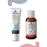 Petscape Tüy Yumağı Önleyici Kedi Malt Macunu ve Tüy Dökülme Önleyici Plus+B Kedi Vitamini Damlası