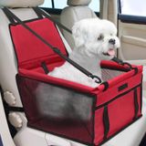 PetsHome Köpek araba koltuğu katlanabilir köpek araba yükseltici koltuk su geçirmez nefes alabilir Oxford seyahat çantası küçük ve orta köpekler, yavru köpekler ve evcil hayvanlar için - Saf kırmızı