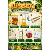 Petshop Akıllı Kuş Yemliği, Akıllı Kuş Suluğu, Muhabbet Kuşu Banyosu, 2 Adet 20 cm Ahşap Tünek, Boncuklu Salıncak, Ahşap Kuş Merdiveni ve XL Kuş Kafes Tülü 7’li Kuş Seti | Renkler Değişiklik Gösterebilir