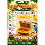 Petshop Akıllı Otomatik Kuş Yemliği – Şeffaf Hazneli Yemlik | Muhabbet Kuşu, Sultan Papağanı, Kanarya ve Kafes Kuşları İçin Yemlik ( Renk Değişkenlik Gösterebilir )