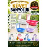 Petshop Aynalı Kuş Küveti Banyoluk 14x9x3,5 cm – Muhabbet Kuşu, Kanarya ve Kafes Kuşları İçin (Renk Değişkenlik Gösterebilir)