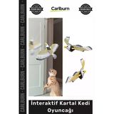 #Petshop Hareketli Kanatlı Pilli Avlanma İçgüdüsü Destekleyen Egzersiz İnteraktif Kartal Kedi Oyuncağı