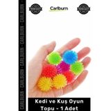 #Petshop İnteraktif Renkli Çıngıraklı Dayanıklı Eğlenceli Egzersiz Pet Kedi Kuş Oyun Topu
