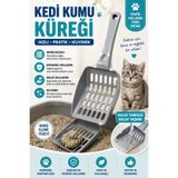 Petshop Kedi Kumu Küreği Geniş Delikli Dayanıklı Plastik Kedi Kum Eleği Hijyenik Temizlik Küreği
