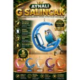 Petshop Kuş Salıncağı Aynalı Zilli G Salıncak Muhabbet Kuşu Kanarya Finch Sultan Papağanı Kafes Oyuncağı (Renk Değişkenlik Gösterebilir)