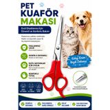 Petshop Pet Kuaför Makası Paslanmaz Çelik Kedi Köpek Tüy Kesim Makası Güvenli Yuvarlak Uçlu Bakım Makası
