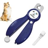 PetSpy LED kılavuz ışıklı en yeni köpek tırnak makası, profesyonel pençe bakımı, tırnak törpüsü, tıraş bıçağı, hayvanlar için ev bakım alet kiti (koyu mavi)