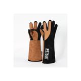 Petsuit Kedi Tutma Yakalama Eldiveni - 45 CM - 3 Parmak Rahat Kullanım - 3 Katmanlı Siyah/Taba