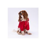 Pettrend Kırmızı Mont Köpek Mont Köpek Kıyafeti Köpek Yağmurluğu(Küçük-Büyük Irklar)