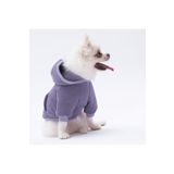 Pettrend Koyu Lila Kanguru Cepli Kedi-köpek Hoodie- Sweatshirt Kedi Köpek Kıyafeti
