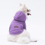 Pettrend Lila Kanguru Cepli Kedi-Köpek Hoodie- Sweatshirt Kedi Köpek Kıyafeti - 3XL
