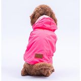 Pettrend Neon Pembe Mont Köpek Mont Köpek Kıyafeti Köpek Yağmurluğu(Küçük ve Büyük Irklar İçin)