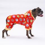 Pettrend Turuncu Animals Büyük Köpek Mont Büyük Irk Yağmurluk Köpek Kıyafeti - 5XL