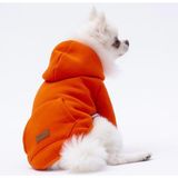Pettrend Turuncu Kanguru Cepli Kedi-Köpek Hoodie- Sweatshirt Kedi Köpek Kıyafeti