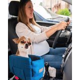 PETTY COMFORT 3 Fonksiyonlu Konsol taşıma Çantası-köpek araba koltuğu-köpek Yatağı-evde Dışarda Arabada (Mavi)