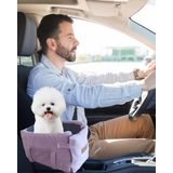 PETTY COMFORT 3 Fonksiyonlu Konsol taşıma Çantası-köpek araba koltuğu-köpek Yatağı-evde Dışarda Arabada (Pembe)