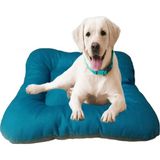 Petty Comfort Çift Taraflı Köpek Yatağı Minderi-Orta Irk-Büyük Irk Köpek Yatağı Minderi-Yıkanabilir-Elyaf Dolgulu - 2XL - Mavi