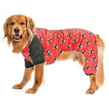 Petza Büyük Irk Paçalı Köpek Mont - Duma Kırmızı, 5XL