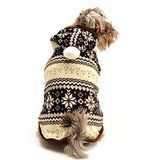 Petza Köpek Ceket - Ponpon Polar Kahverengi - Köpek Kıyafeti