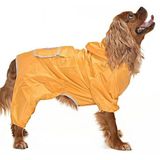 Petza Küçük ve Orta Irk Köpek Paçalı Yağmurluk - Puka Sarı, M