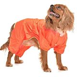 Petza Küçük ve Orta Irk Köpek Paçalı Yağmurluk - Puka Turuncu, S