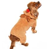 Petza Küçük ve Orta Irk Köpek Pijama Polar Tulum - Rubi - Köpek Kıyafeti, XL