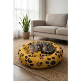 Petzen Bio Sand Simit Kedi Yatağı - Siyah