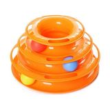 Petzoom Tower Of Tracks 3 Katlı Kedi Oyuncağı Dayanıklı ABS Plastik ile Eğlenceli Oyun ve Zihinsel Egzersiz